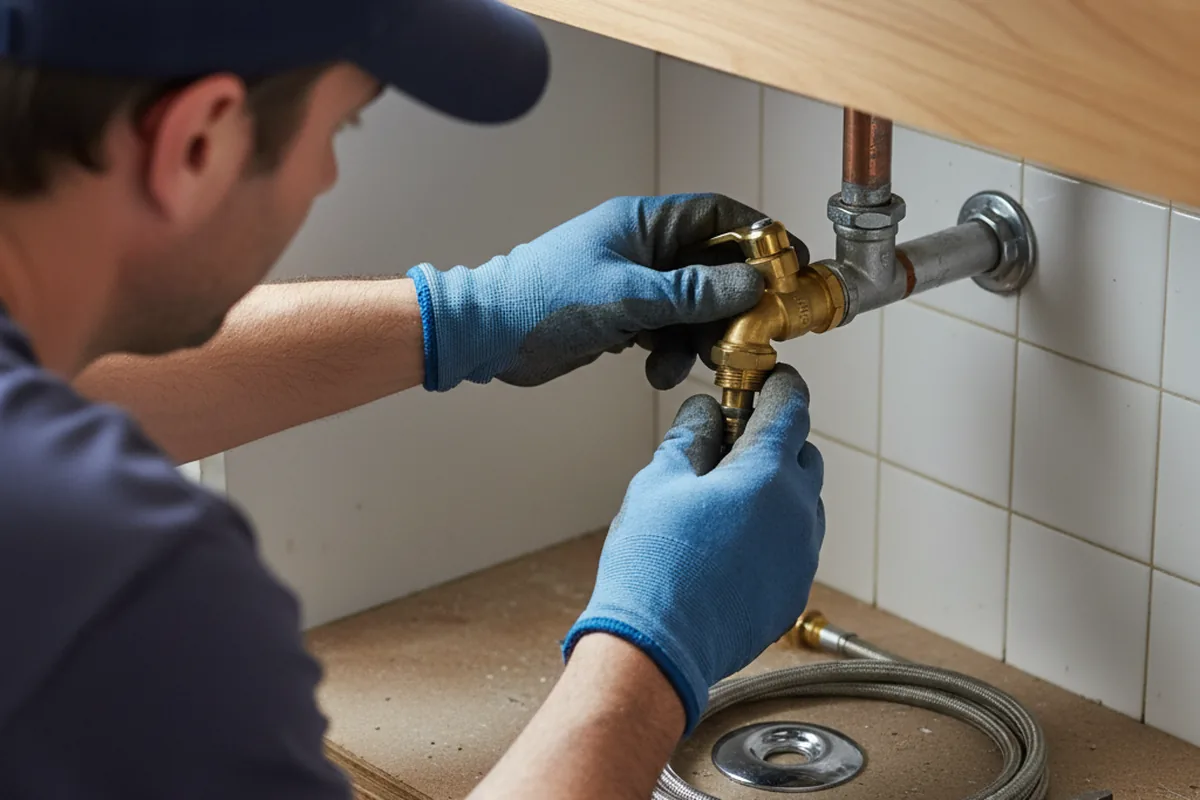 Shutoff valve and fitting work during Emergency Plumbing in Cannel City
